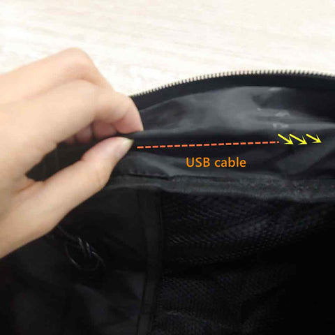 How to Remove USB Port Built in the Backpack?