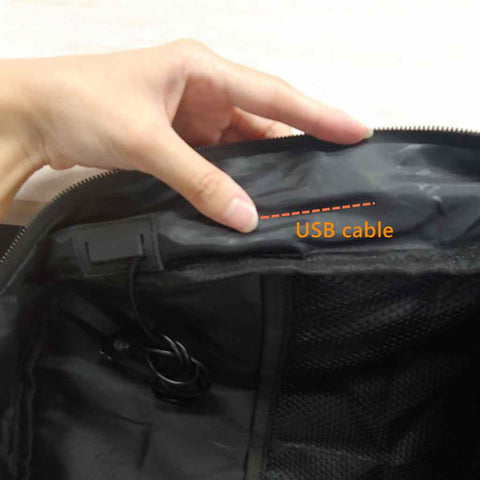 How to Remove USB Port Built in the Backpack?