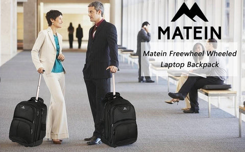 Matein Rolling laptop Backpack