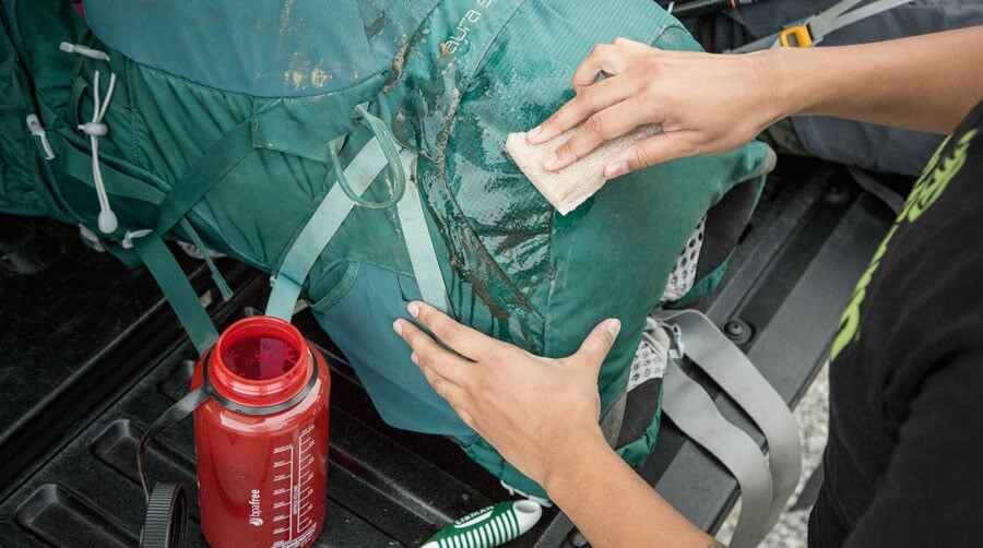 Can you put a outdoor backpack in the dryer?