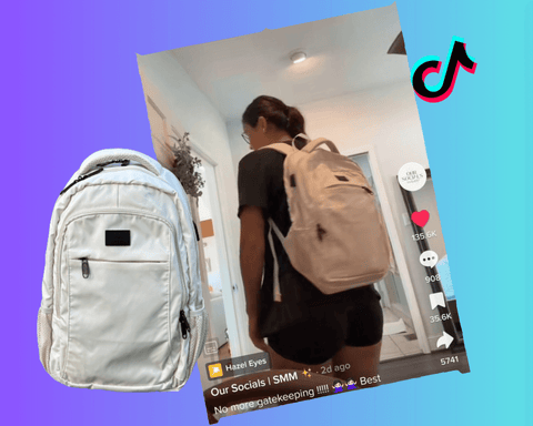MATEIN Beige Mlassic Laptop Backpack