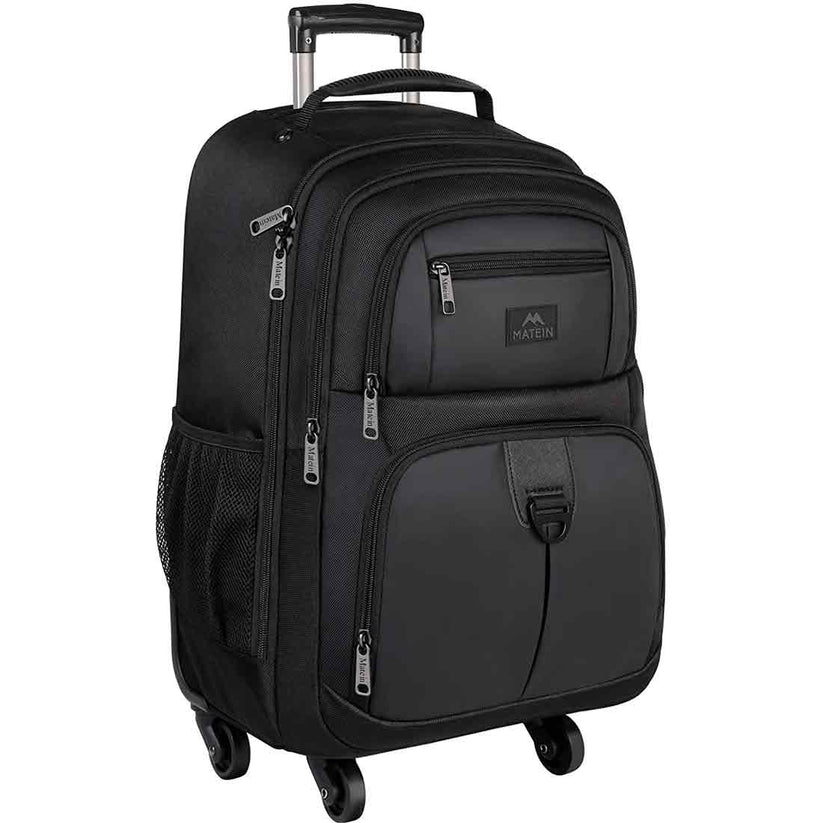 4 Wheels Rolling Backpack for School and Travel