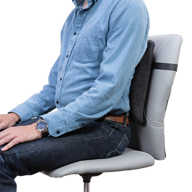 Featured by Miles Kimball, use this Inflatable Comfort Chair Cushion with  Lumbar