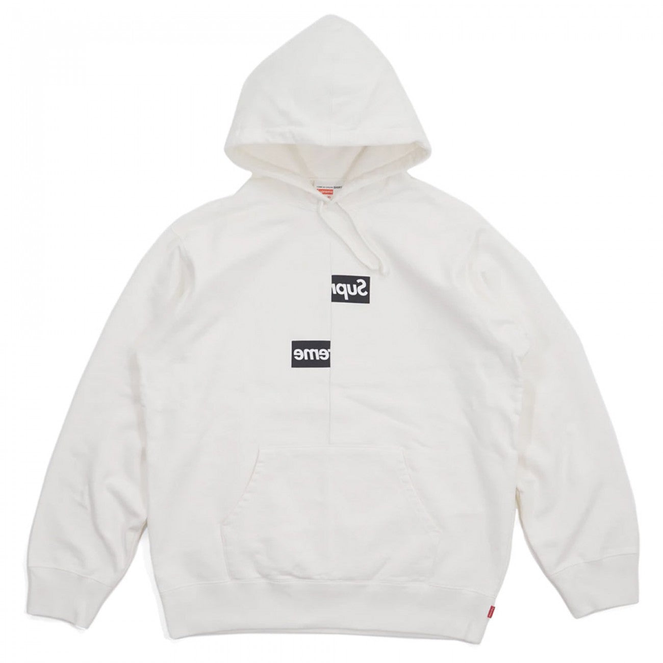 Supreme Comme Des Garcons Shirt Split Box Logo Tee White – CrepsUK