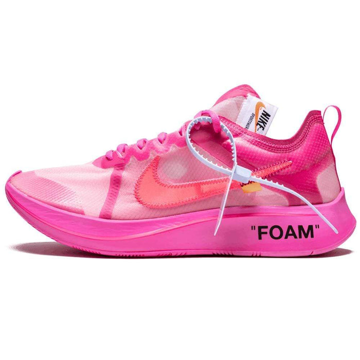 Expresión río Alrededor Nike Zoom Fly Off-White Pink — CrepsUK