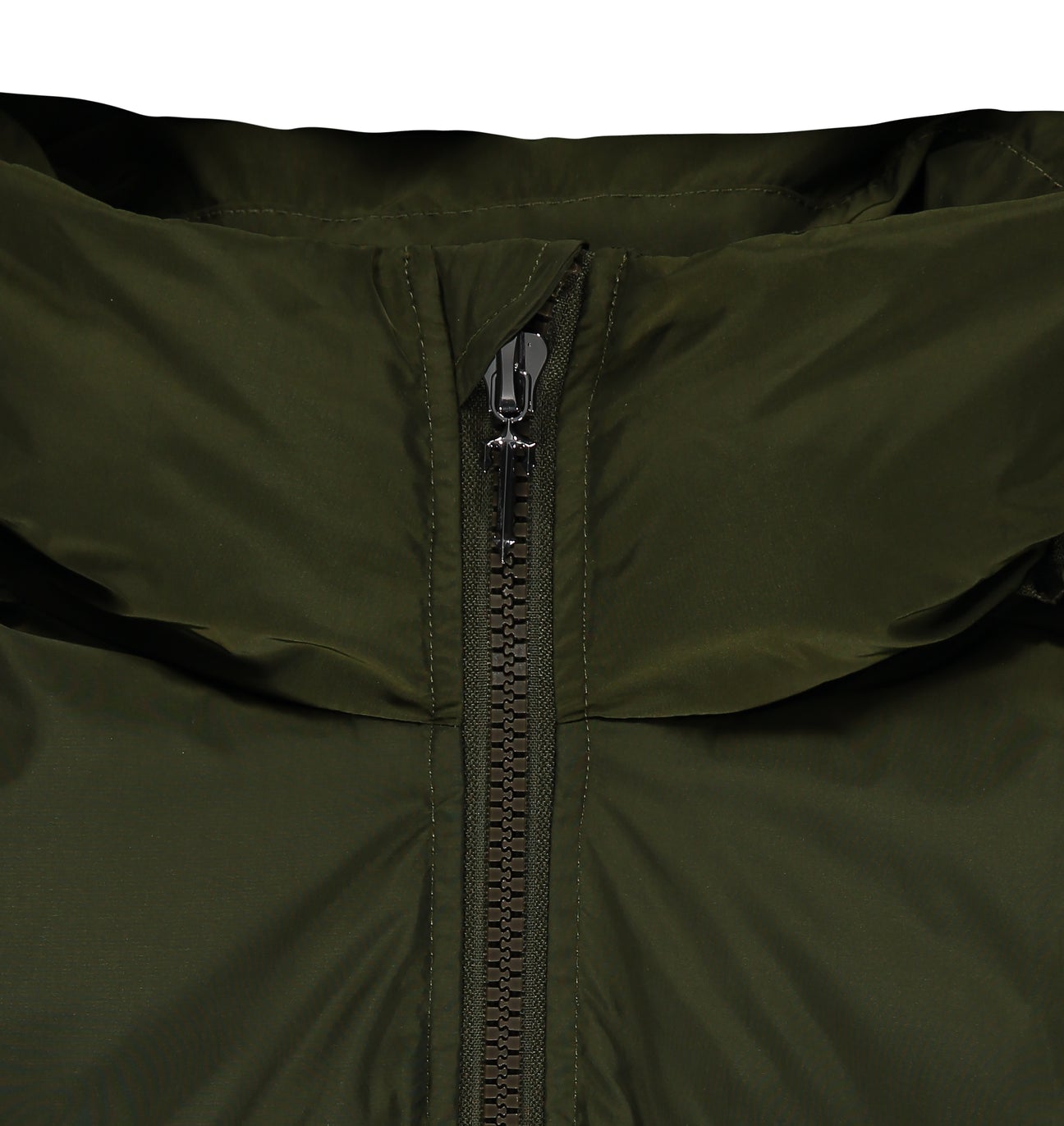 Trapstar Irongate Detachable Hooded Puffer Jacket - Olive — CrepsUK