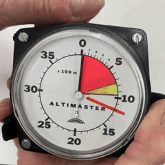 Adjusting the altimeter to positive