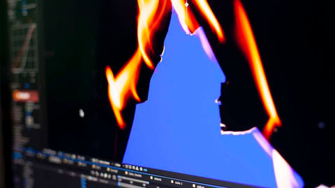 Behind the Scenes Burning Transitions Post-production