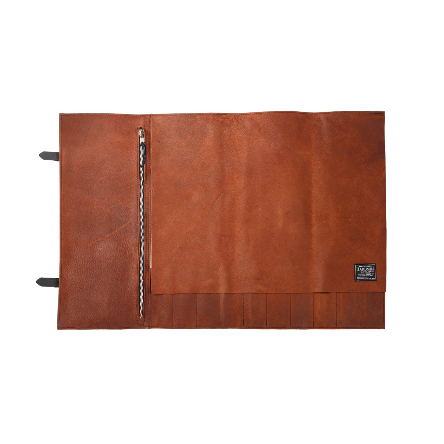 Knife Roll - Leather - Cognac