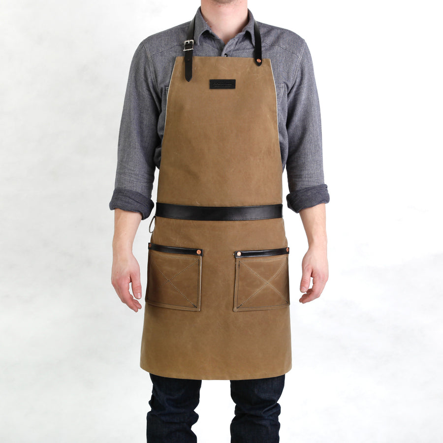 Download Canvas Apron | Field Tan Waxed | Apron for Men | Hardmill