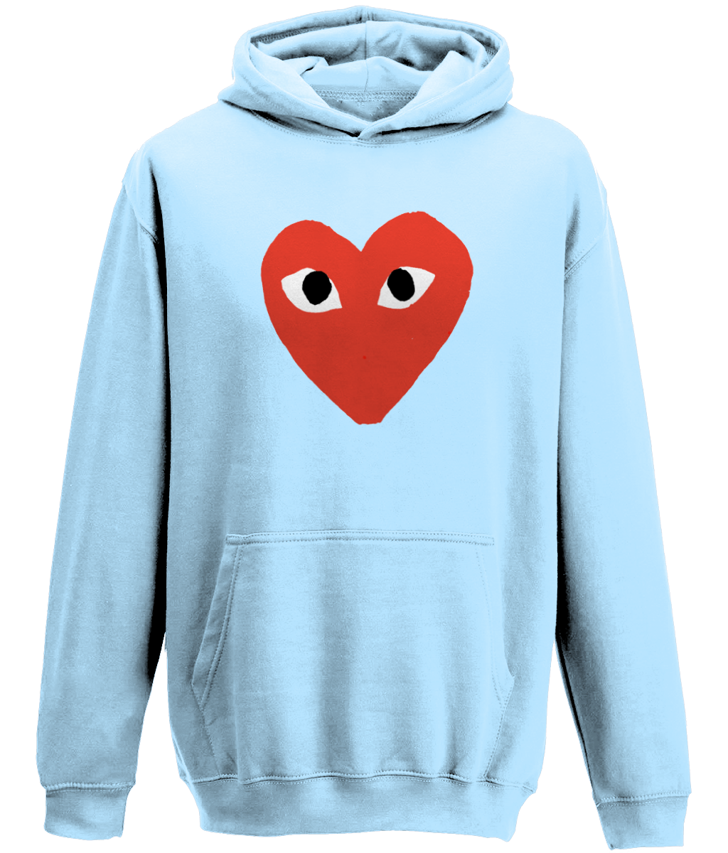 blue cdg hoodie