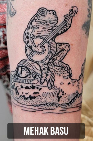 ellie tattoo skull moth fern plants tattoo by Janice Danger at Grit n Glory  Tattoo shop NYC 2021