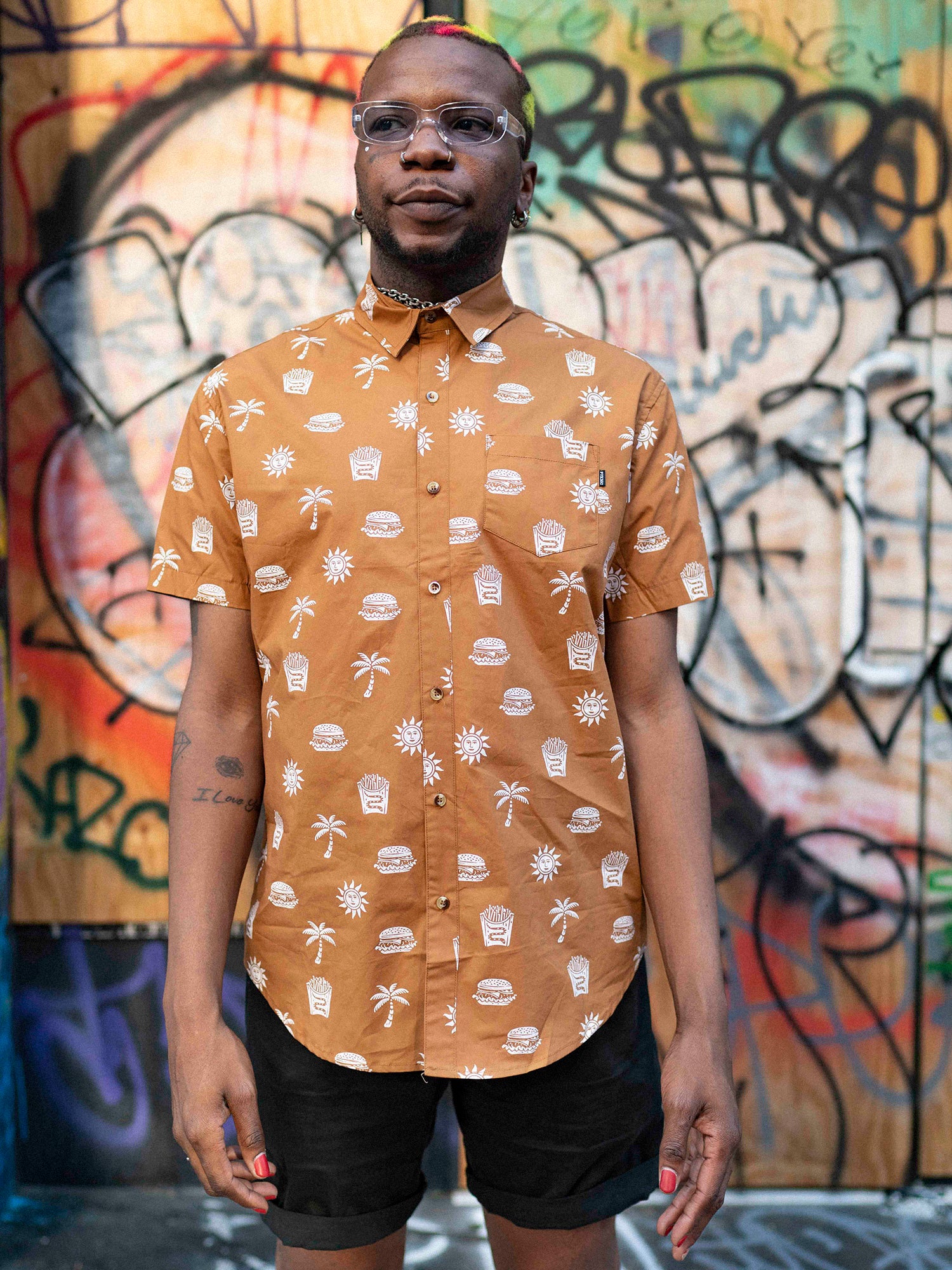 Dead Tired Men's Button-Up Shirt