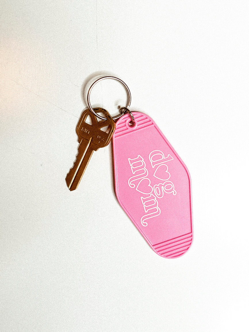 Cat Mama Hotel Motel Keychain Cute Acrylic Key Tags Luggage Tags