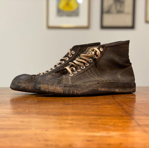1940s Military Sneakers | Black Converse Style Adidas – Van Antiques