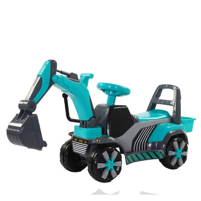 blue excavator toy