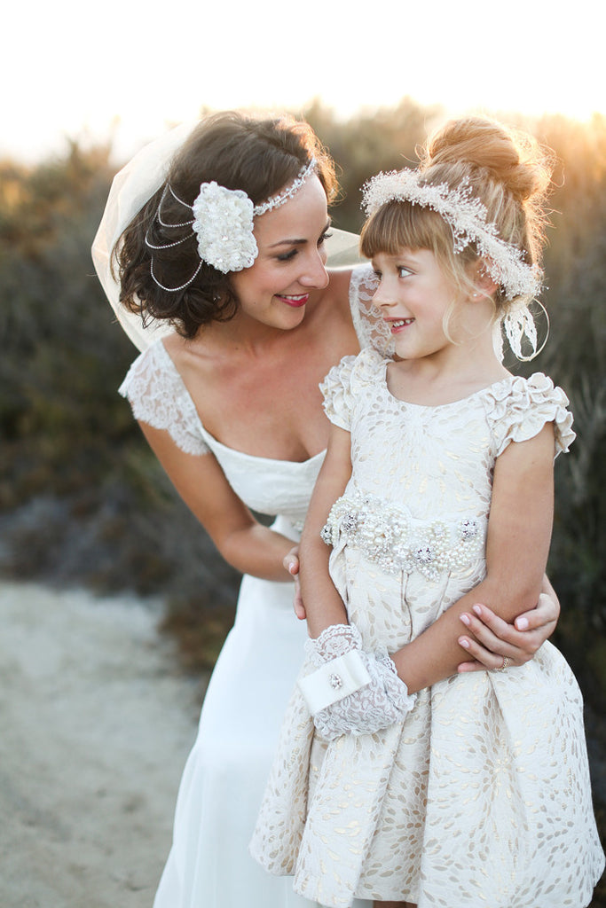 flower girl lace gloves