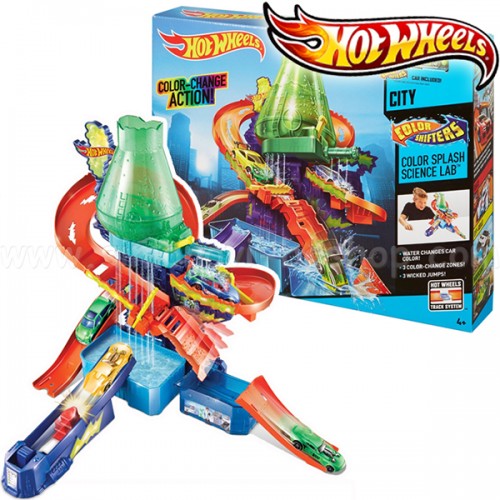 hot wheels colour splash science lab