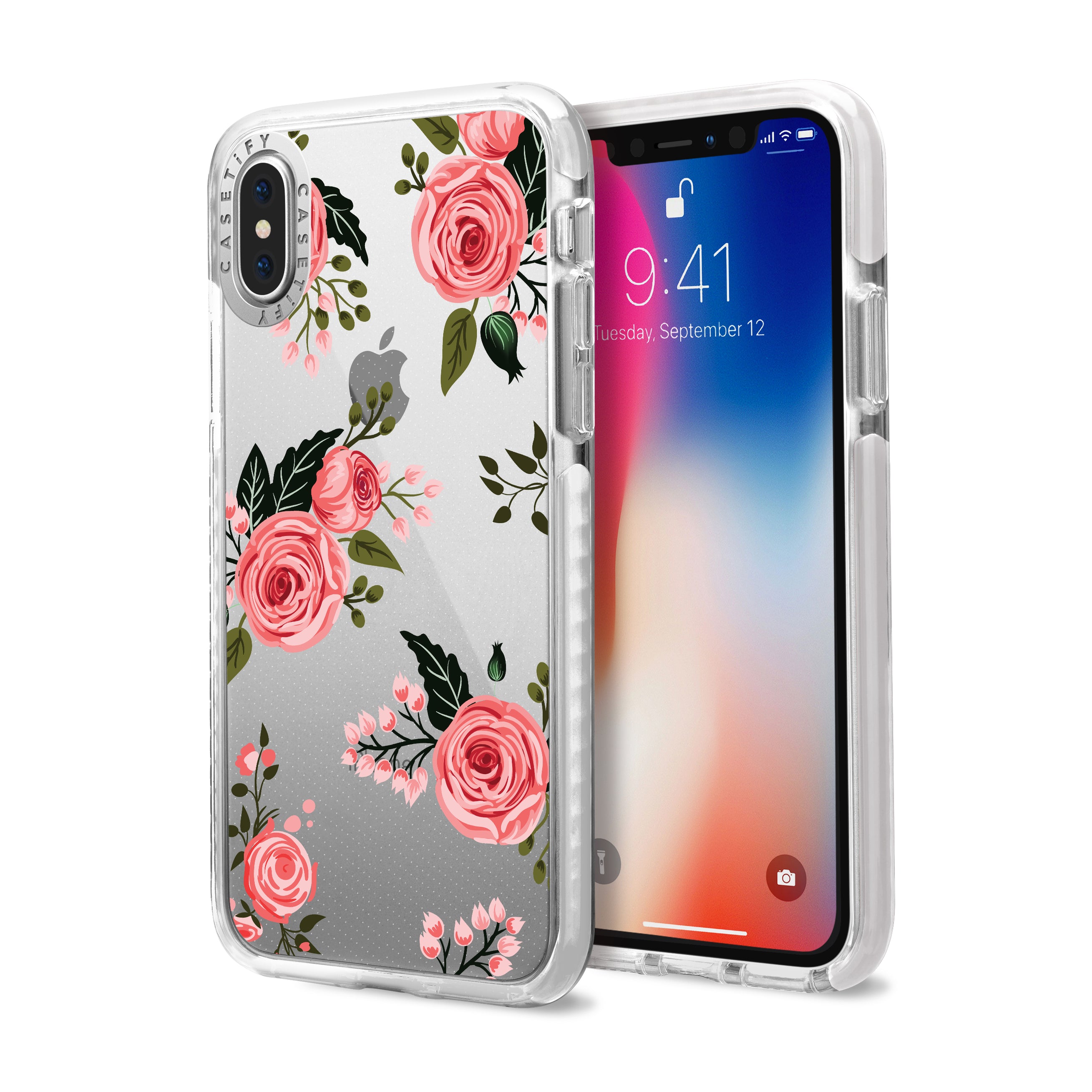 Casetify - iPhone X/XS Impact Case Floral Roses - Pink — LNT