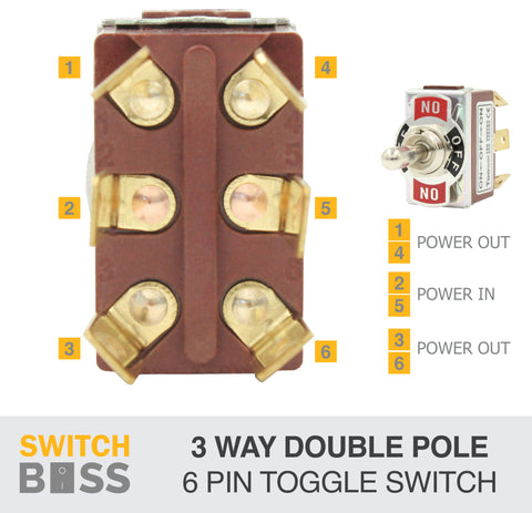 3 Way 6 Pin Toggle Switch Wiring