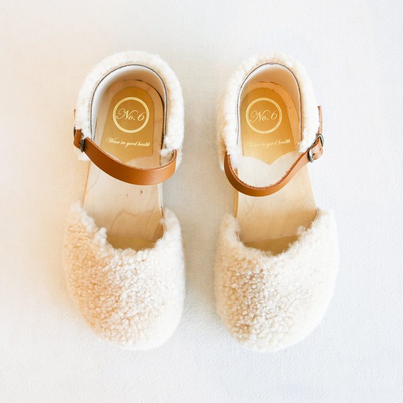 Starr Shearling Clog - Natural