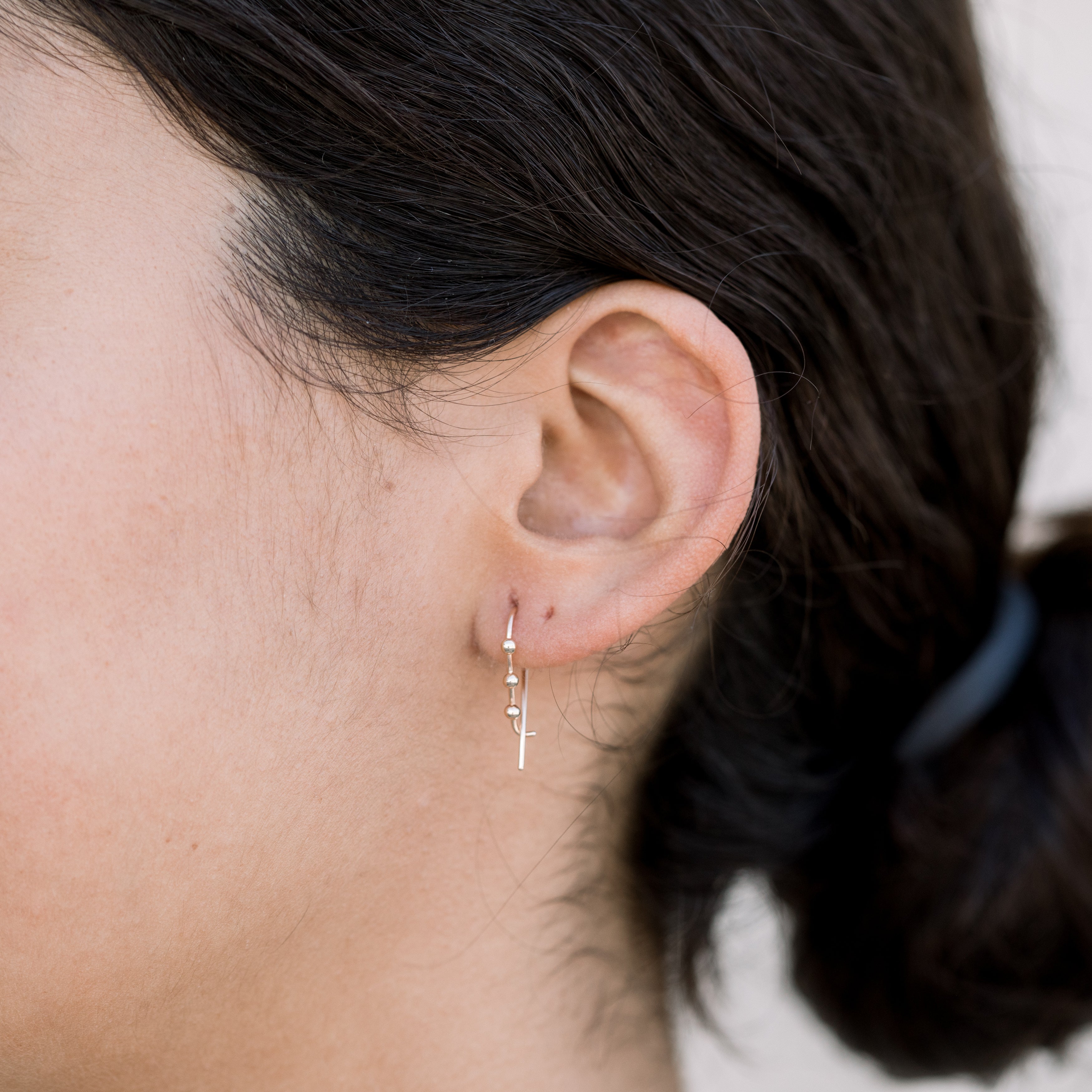 Quarry Triptych Bump Earring