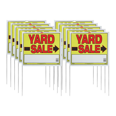 2 Pack Clearance Sale Yard Sign 16 x 24 - Double-Sided Print, with Metal  Stakes 841098186067