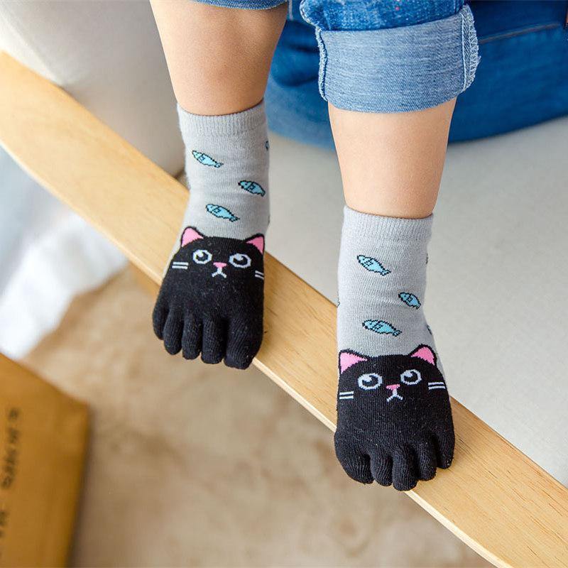 Cute Animal Children Five Fingers Socks - Gaiafame