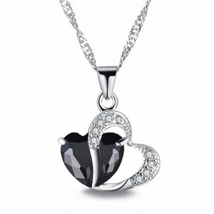 Swarovski Crystal Heart Pendant Necklace - Everlyfave