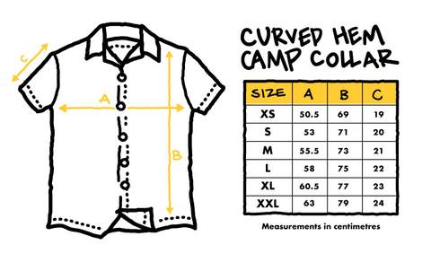 Curved Hem Camp Collar