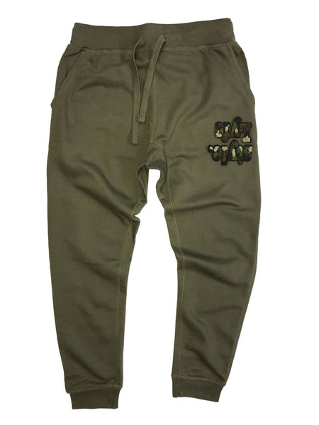 olive green sweat pants