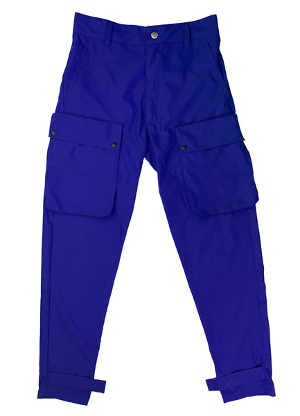 blue cargo trousers mens