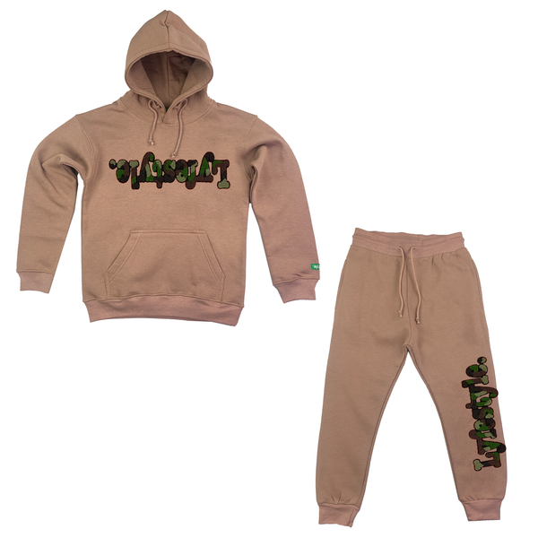 brown sweatsuit youth