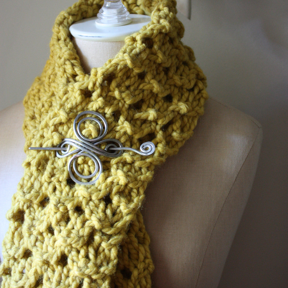 Hunny Chunky Cowl Scarf Knitting Pattern