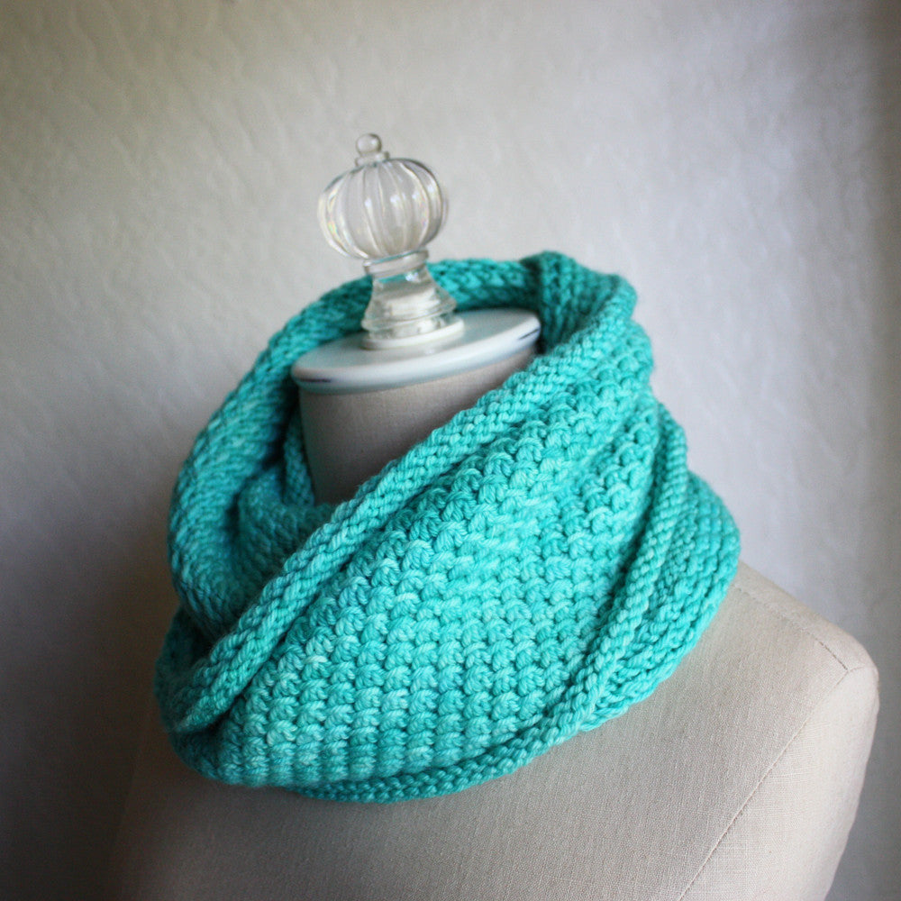 Phydelle Infinity Scarf Cowl Knitting Pattern