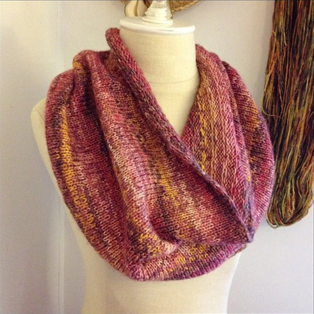 Raye Colourwork Cowl / Infinity Scarf Knitting Pattern for Mini Skeins ...