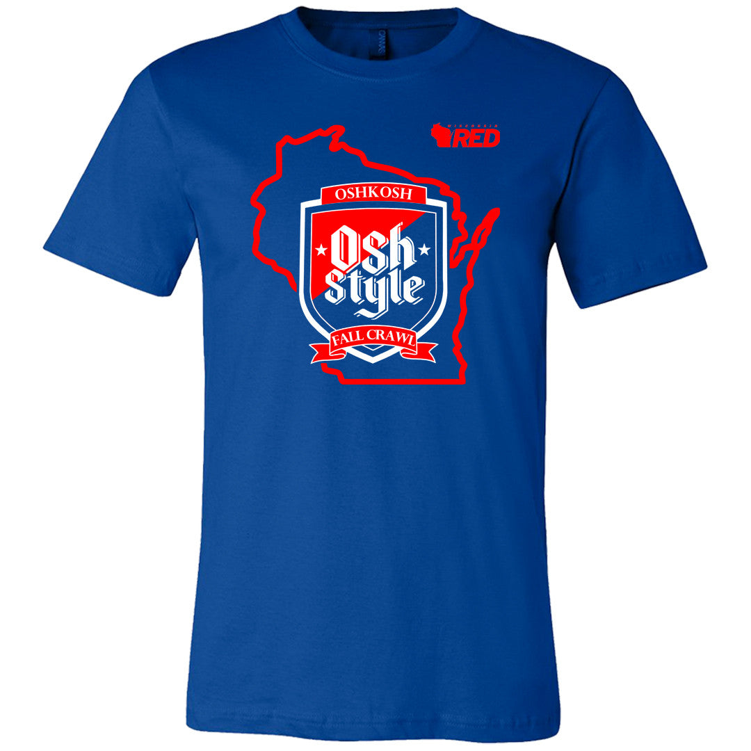 Oshkosh Fall Pub Crawl Osh Style TShirt Wisconsin Red