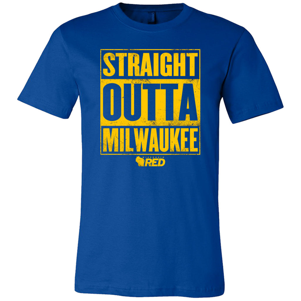 Straight Outta Milwaukee T-Shirt – Wisconsin Red