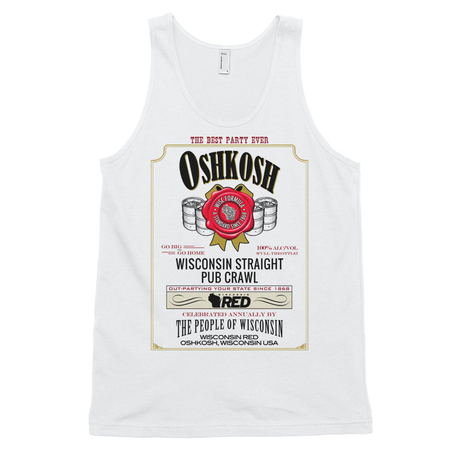 Oshkosh Fall Pub Crawl BoozeSquad TShirt Wisconsin Red