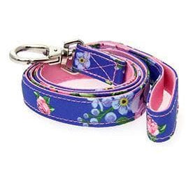 Pink / Blue Floral Burst Fabric Lead 0