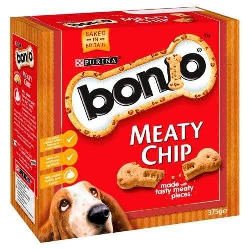 Bonio Meaty Chip Dog Biscuits 375g 0
