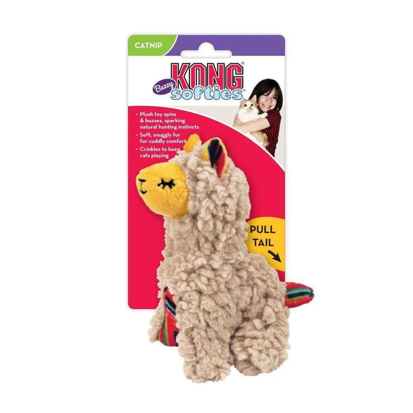 Kong Cat Softies Buzzy Llama Toy 0