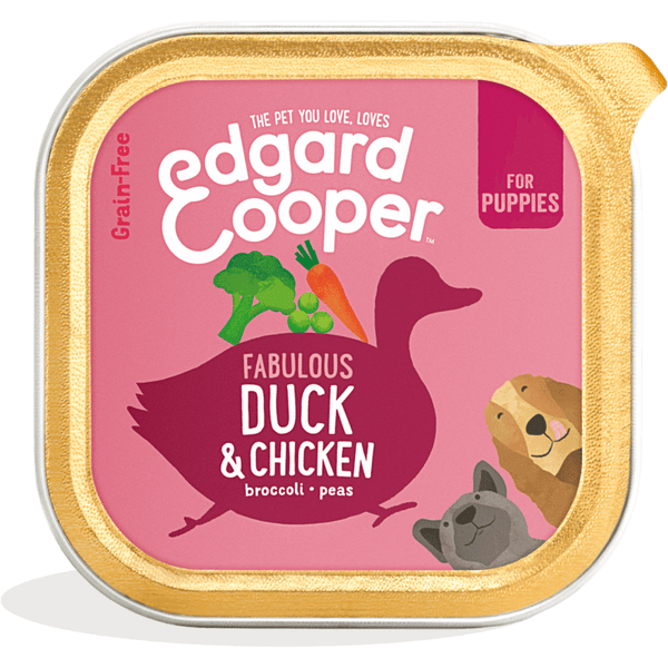Edgard Cooper Puppy Duck and Chicken Wet Dog Food 150g 1