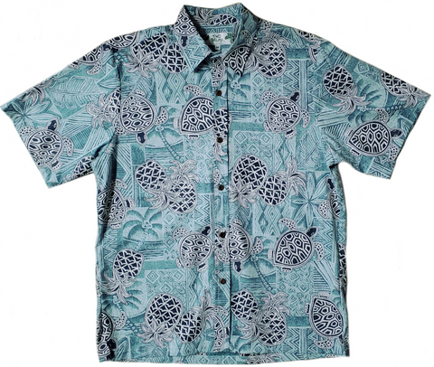 Mens Reverse Print Cotton Hawaiian Shirts Made in Hawaii – Two Palms ...