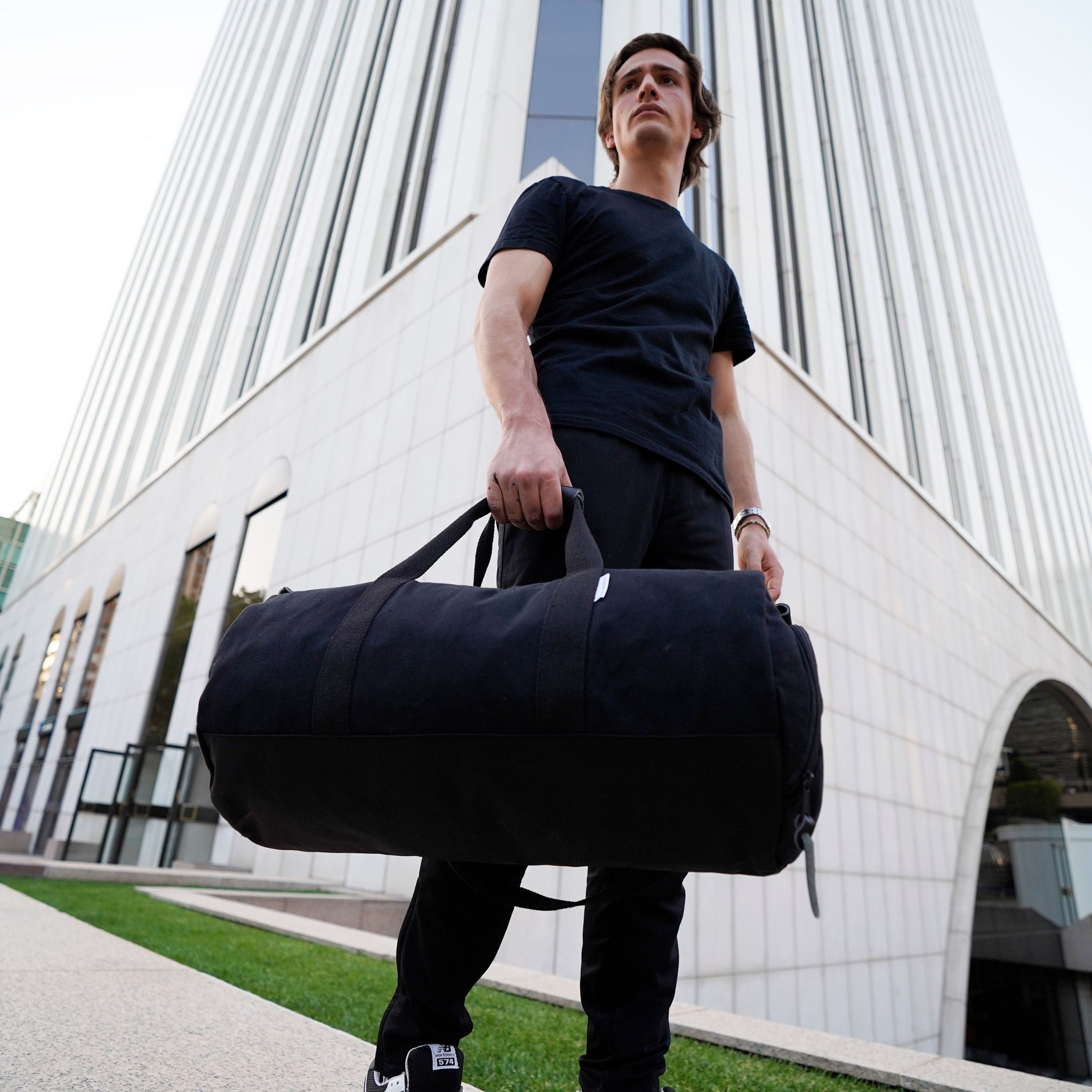 Men's Black Gym Duffel Bag | Boarding Pass NYC