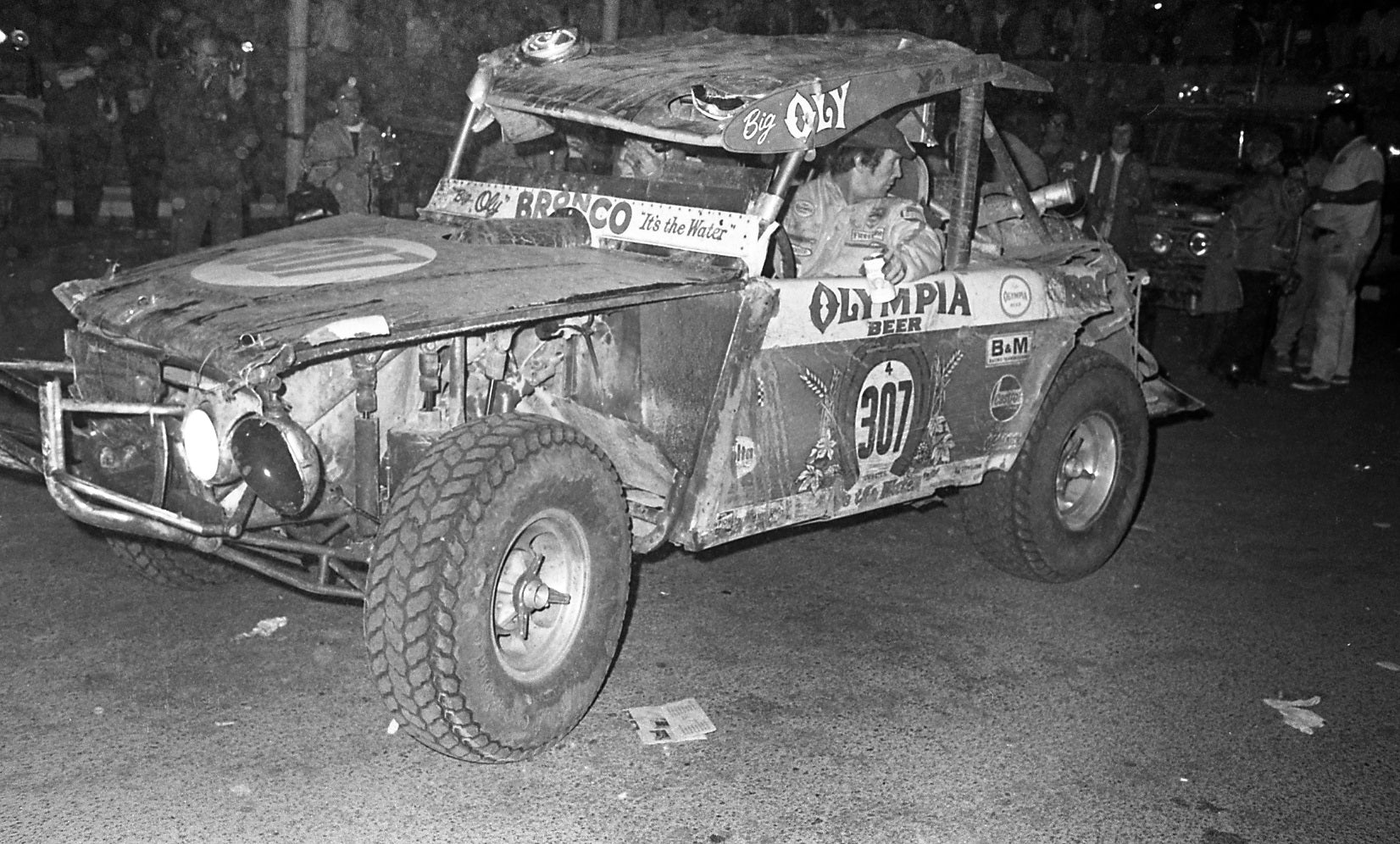 Parnelli Jones Big Oly Ford Bronco Crash 1973 Baja 500