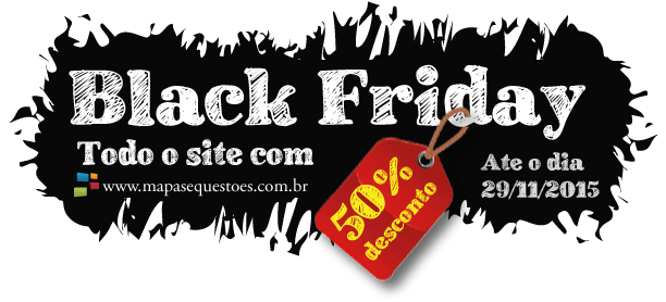 Black Friday - Mapas&Questões com 50% em todos os ebooks