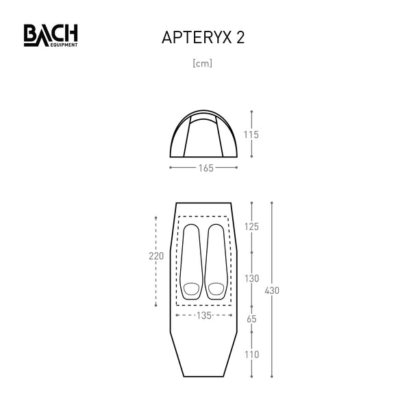 Bach Apteryx 2 Tent - Measurements