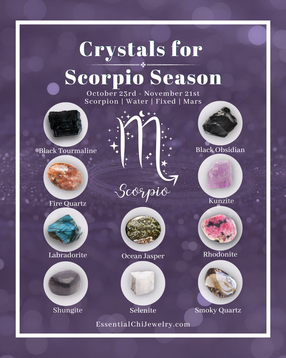 Crystals for Scorpio Zodiac Signs