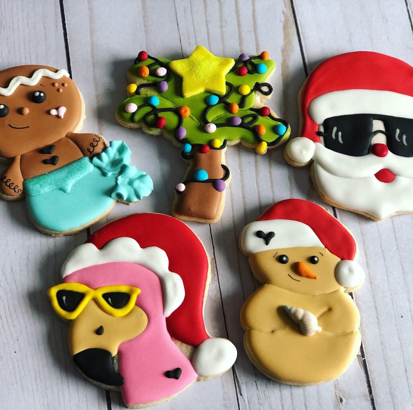 tropical christmas cookies